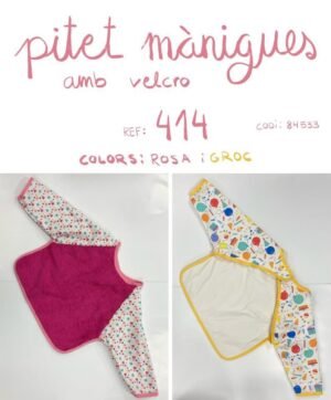 Babero con mangas plastic y velcro 414 Babero con mangas plastic y velcro 414