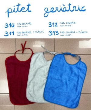 Babero geriatrico beta ris y plastico colores 313