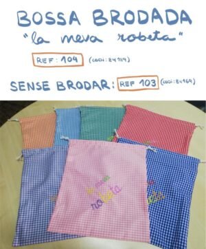 Bossa brodada La meva robeta 104 Bossa brodada La meva robeta 104