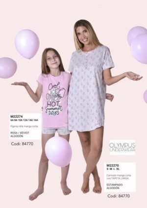 PIJAMA NINA VERANO 22274