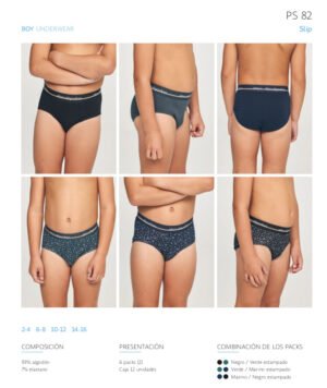 Pack 2 slip junior Don Algodon PS 82 Pack 2 slip junior Don Algodon PS 82
