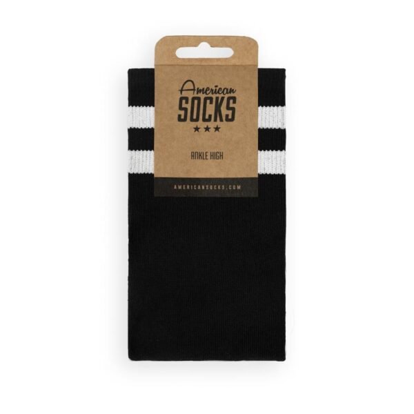 Mitjo American Socks Ankle High Back in Black 2