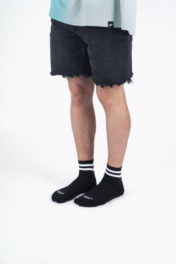 Mitjo American Socks Ankle High Back in Black 5