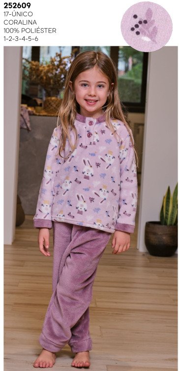 Pijama coralina infantil 252609