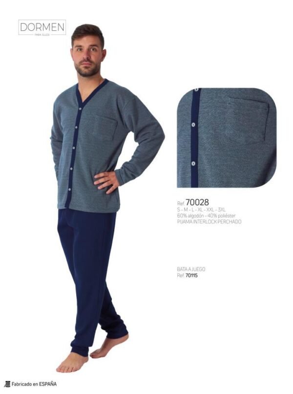 Pijama sr  hivern obert 70028