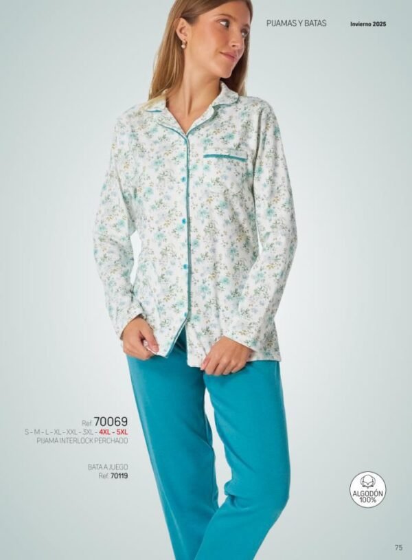 Pijama sra  hivern obert 70069