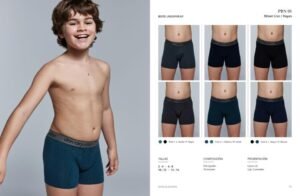 Pack 2 Boxer júnior Don Algodo PBN 01