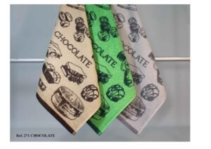 Drap de cuina jaquard Trovador 271 Chocolate