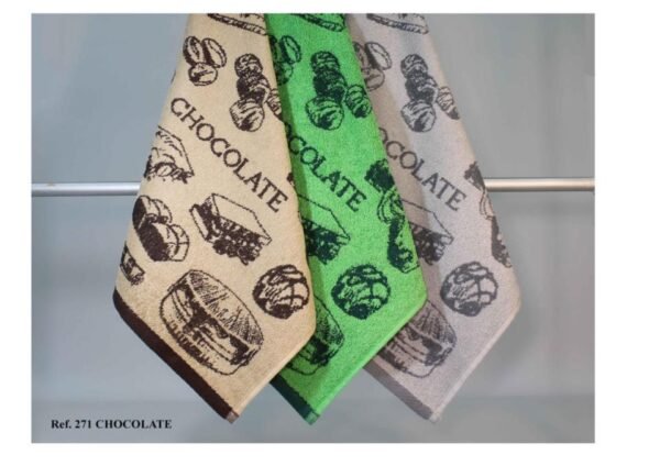 Drap de cuina jaquard Trovador 271 Chocolate