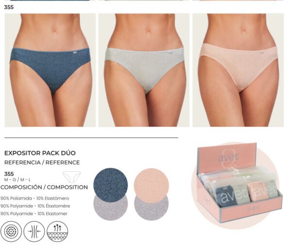 Pack 2 bikini avet 355