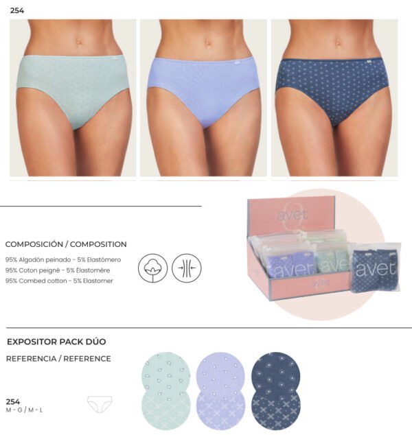 Pack 2 calces avet 254