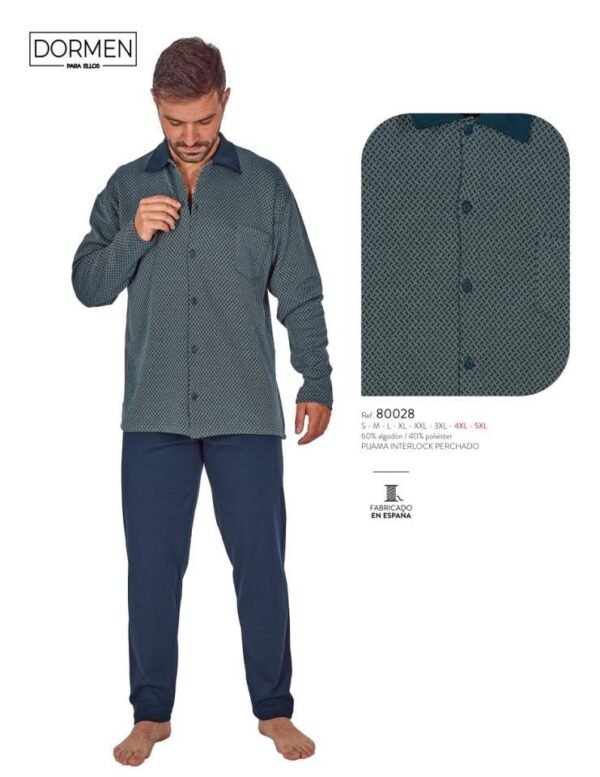 Pijama sr  hivern obert 80028